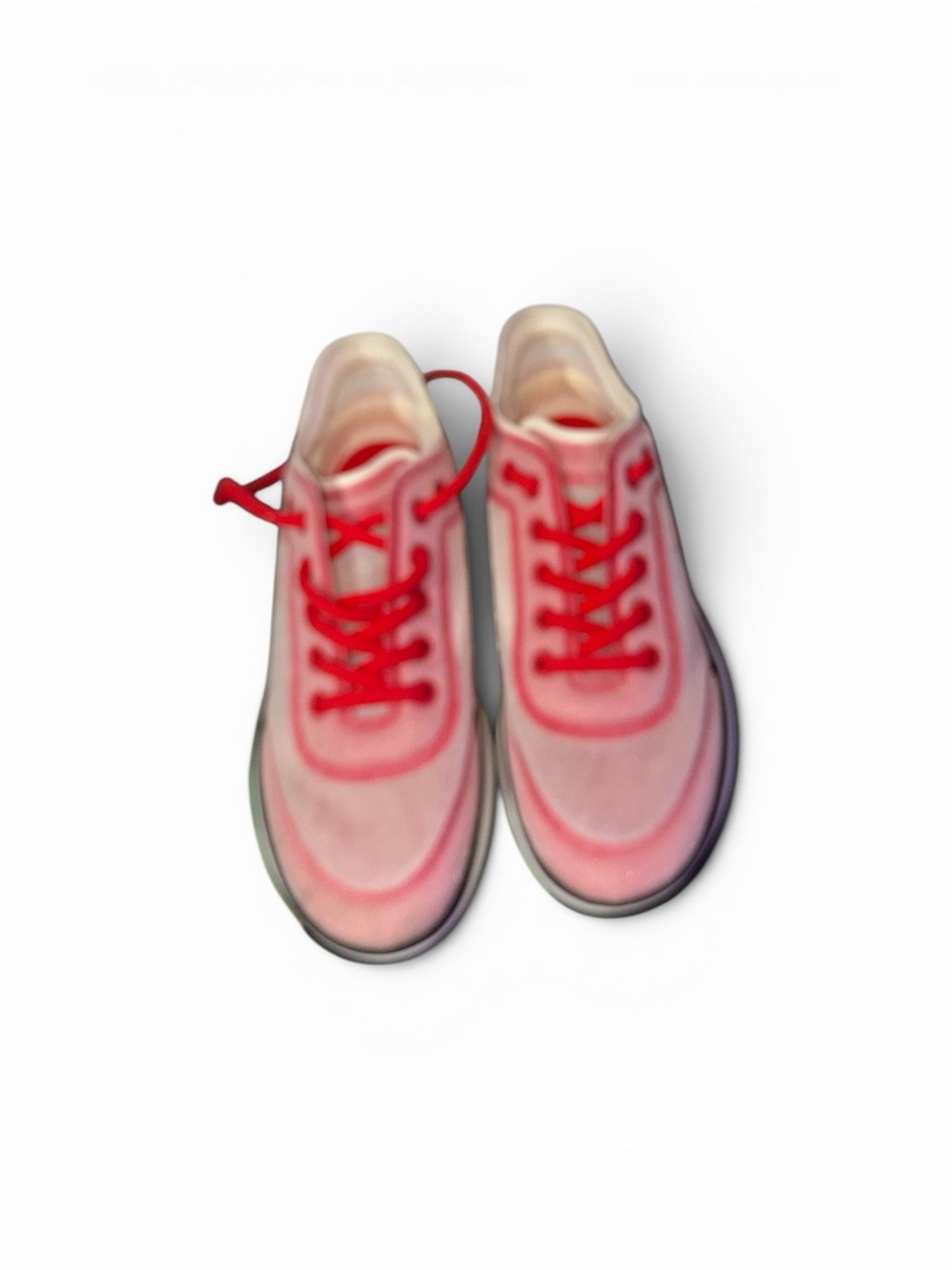 CHANEL Pink and Red Mesh sneakers